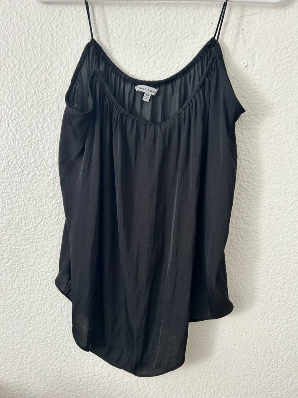 Black Spaghetti Strap Womens Top